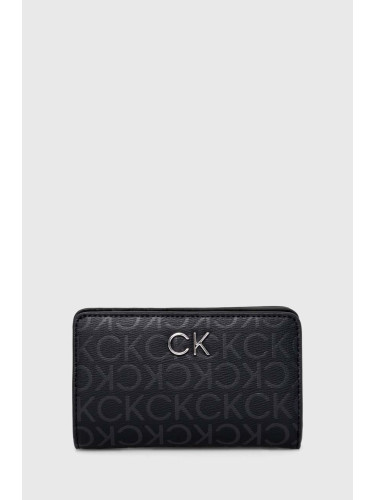 Портмоне Calvin Klein дамски в черно K60K611918