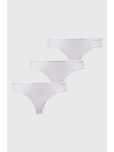 Бикини Calvin Klein Underwear (3 броя) в бяло 000QD5218E