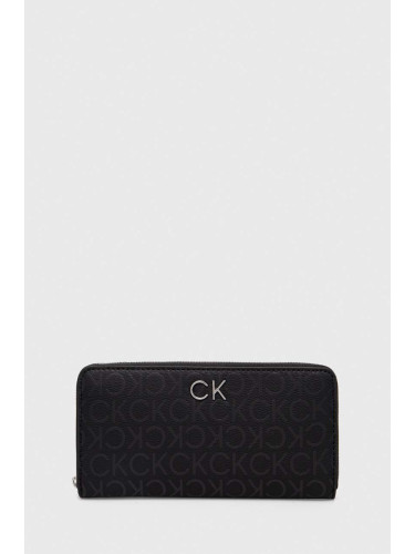 Портмоне Calvin Klein дамски в черно K60K611771