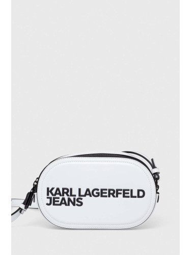 Чанта Karl Lagerfeld Jeans в бяло