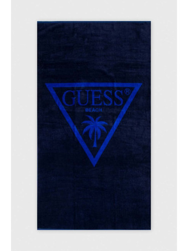Памучна кърпа Guess в тъмносиньо E4GZ03 SG00L
