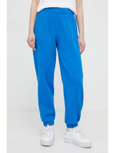 Спортен панталон Hollister Co. в синьо с изчистен дизайн