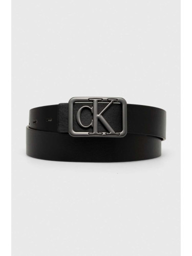 Колан с две лица Calvin Klein Jeans мъжки в черно K50K511820