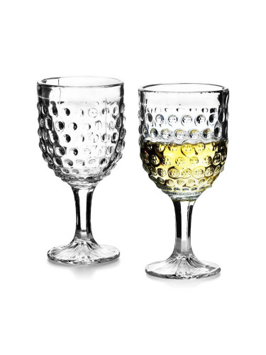 Комплект чаши за вино Affek Design Elise Dots 280 ml (6 броя)