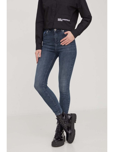 Дънки Karl Lagerfeld Jeans в тъмносиньо