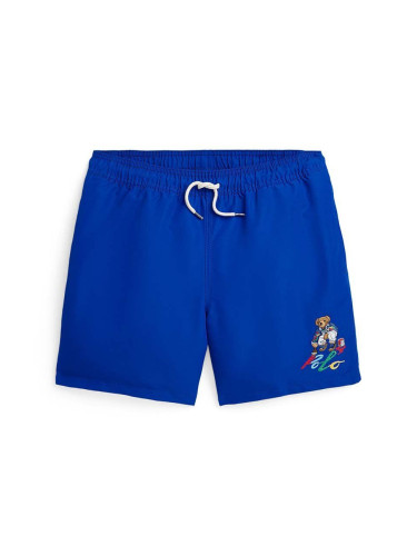 Детски плувни шорти Polo Ralph Lauren в синьо