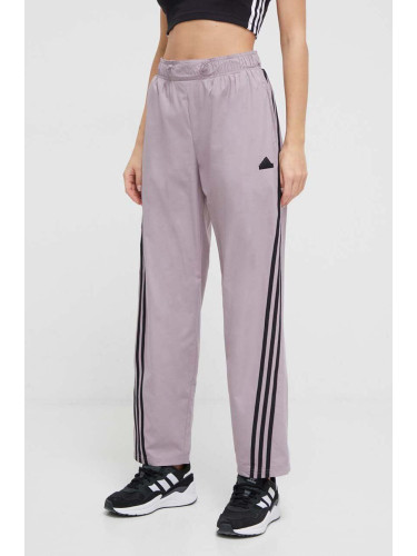 Панталон adidas 0 в лилаво с десен IS3655