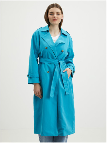 Blue women's trench coat VERO MODA Chloe - Women's