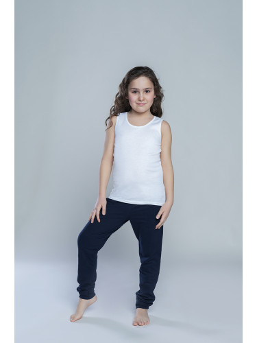 Tola T-shirt for girls with wide straps - white