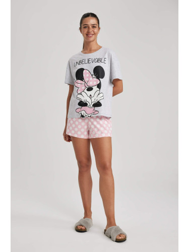 DEFACTO 2 piece Regular Fit Mickey & Minnie Licensed Knitted Sets
