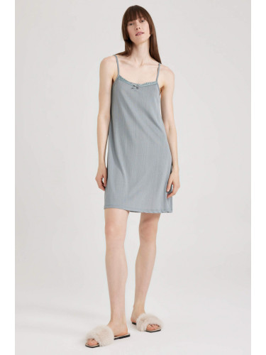 DEFACTO Regular Fit Strappy Knitted Dress