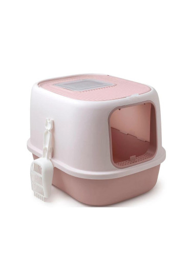Котешка тоалетна с чекмедже Cavalio, 52 х 40 х h39 см, розова