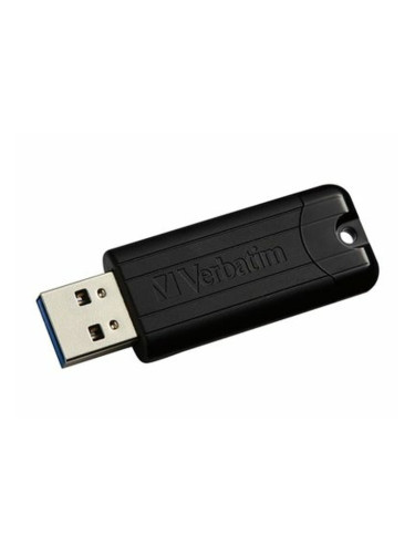 Памет 32GB USB Flash Drive, Verbatim Pinstripe, USB 3.2, черна