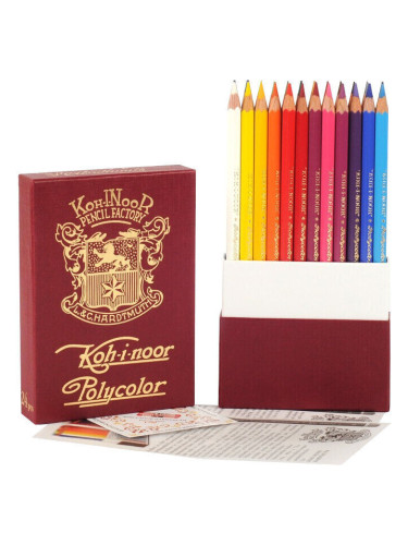 KOH-I-NOOR Комплект цветни моливи Retro 24 бр