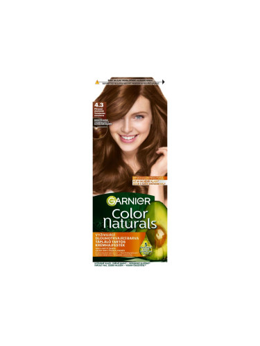 Garnier Color Naturals Боя за коса за жени 40 ml Нюанс 4.3 Natural Golden Brown
