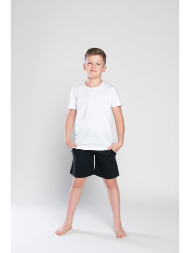 Boys' T-shirt with short sleeves Tytus - white