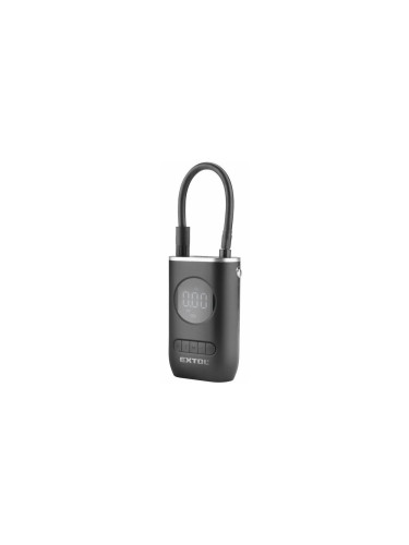 Extol Premium - Дигитален джобен компресор 2000 mAh 7,4V черен