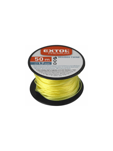 Extol Premium - Строителна нишка 1,7mm x 50m жълти