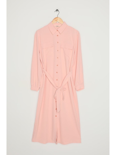 Koton Shirt Dress Tied Front Buttoned