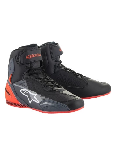 Alpinestars Faster-3 Shoes Black/Grey/Red Fluo 45 Ботуши