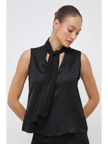 Блуза Liu Jo в черно с изчистен дизайн