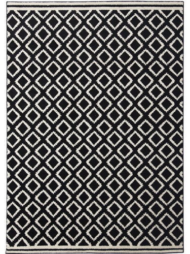 Килим lozenge-черен-160 x 235 см.