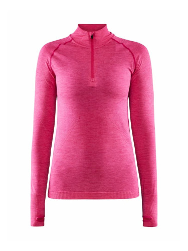 Women's T-Shirt Craft Core Dry Active Comfort Zip Pink