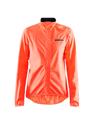 Women's Craft Empire Rain Cycling Jacket - Orange, XS