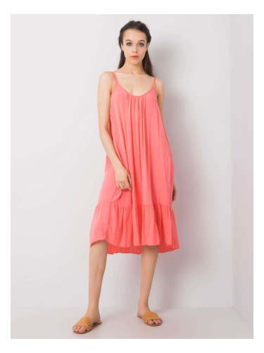 OCH BELLA Ladies coral dress with frill