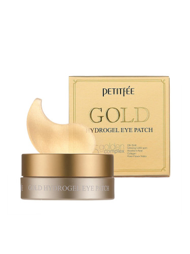 Хидрогел пачове за очи с жен шен и златни частици Petitfee