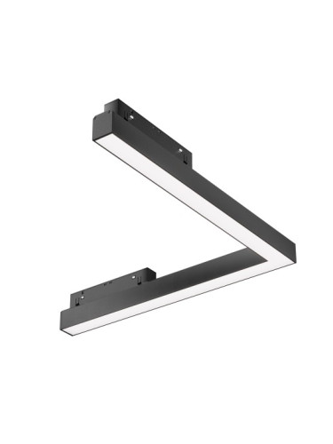 LED осветително тяло за магнитна шина таван - таван Maytoni TR042-4-24W3K-WW-DS-1 Basis Exility Magnetic in track corner body black Dimmable