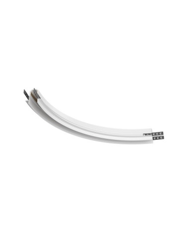 Овален конектор за магнитна шина за вграден монтаж Maytoni TRA044-ANGLE.12W Exility Oval Corner Connector Magnetic Recessed track White