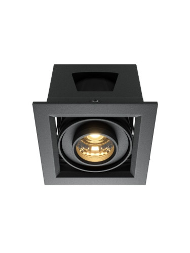LED луна за вграждане MAYTONI DL093-01-10W3K-B METAL MODERN