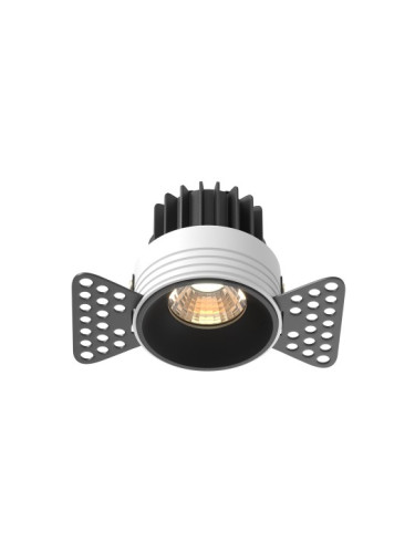 LED луна за вграждане MAYTONI DL058-7W3K-TRS-B ROUND TRIMLESS
