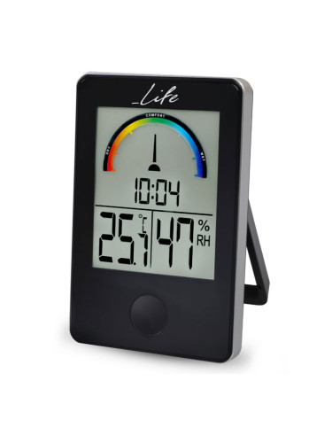 дигитален Термометър & хигрометър Life Temp-Черен