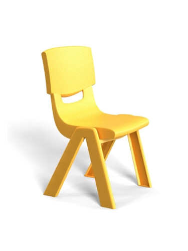 Детски стол RFG Chico, пластмасов, жълт