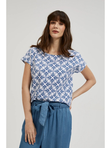 Women's blouse MOODO - white/blue