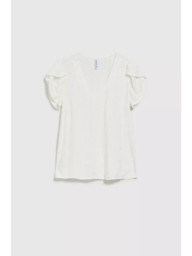 Marisse Women's Shirt L-Ko-4333 Off White