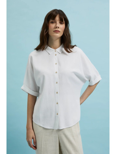 Marisse Women's Shirt L-Ko-4344 Off White