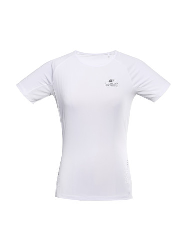 Women's quick-drying cool-dry T-shirt ALPINE PRO BONDA white