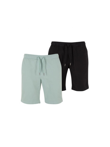 Men's Stretch Twill 2-Pack Shorts - Mint + Black