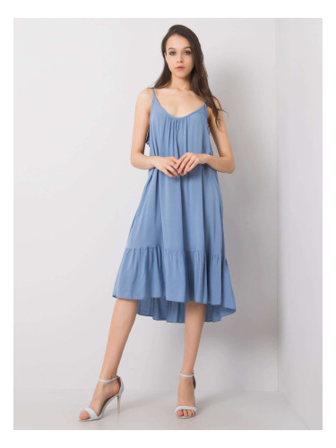 OCH BELLA Lady's blue dress with frill