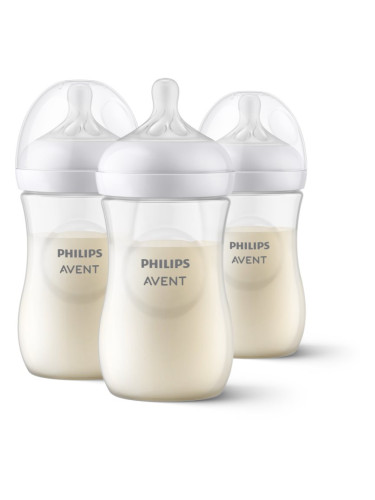 Philips Avent Natural Response Baby Bottle бебешко шише 1 m+ 3x260 мл.