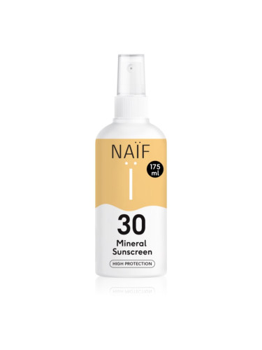 Naif Sun Mineral Sunscreen SPF 30 слънцезащитен спрей SPF 30 175 мл.