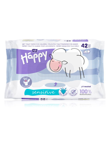 BELLA Baby Happy Sensitive влажна тоалетна хартия за деца 42 бр.
