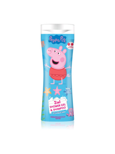 Peppa Pig Shower gel & Shampoo душ гел и шампоан 2 в 1 за деца Cherry 300 мл.