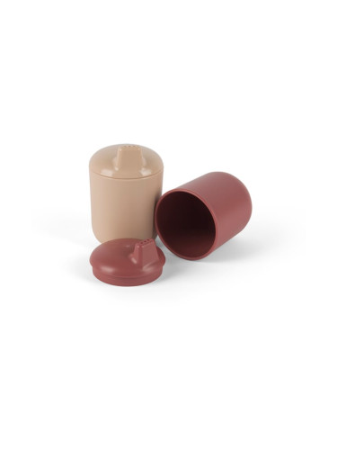 Dantoy Tiny Bio Sippy Cups чаша Nude/Red 0m+ 2 бр.
