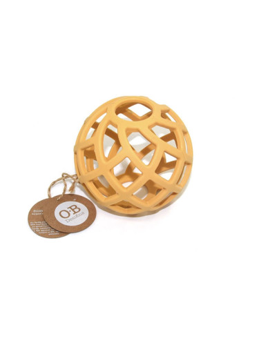 O.B Designs Eco-Friendly Teether Ball гризалка Tumeric 3m+ 1 бр.
