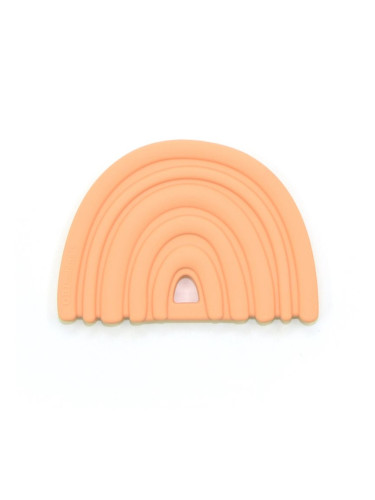 O.B Designs Rainbow Teether гризалка Peach 3m+ 1 бр.