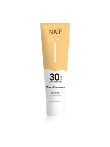 Naif Sun Mineral Sunscreen SPF 30 слънцезащитни продукти SPF 30 водоустойчив 100 мл.